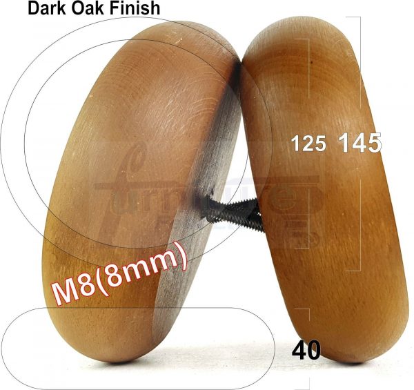 4x WOOD FURNITURE CHAIR LEGS M8(8mm) REPLACEMENT SOFA / SETTEE FEET 40mm HIGH - Image 51