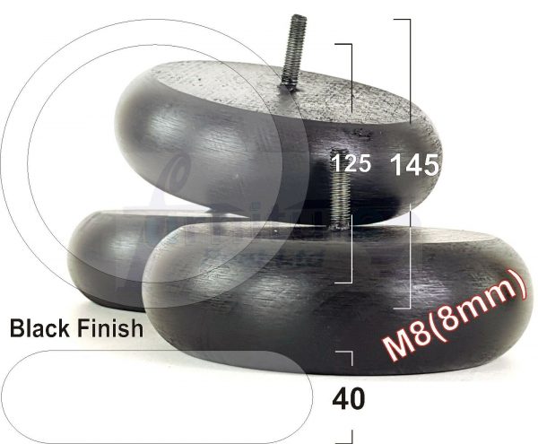 4x WOOD FURNITURE CHAIR LEGS M8(8mm) REPLACEMENT SOFA / SETTEE FEET 40mm HIGH - Image 49