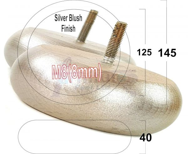 4x WOOD FURNITURE CHAIR LEGS M8(8mm) REPLACEMENT SOFA / SETTEE FEET 40mm HIGH - Image 66