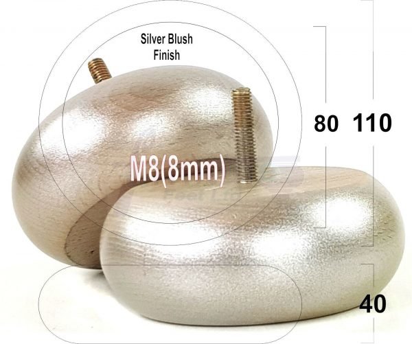 4x WOOD FURNITURE CHAIR LEGS M8(8mm) REPLACEMENT SOFA / SETTEE FEET 40mm HIGH - Image 65