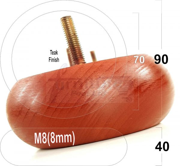 4x WOOD FURNITURE CHAIR LEGS M8(8mm) REPLACEMENT SOFA / SETTEE FEET 40mm HIGH - Image 29