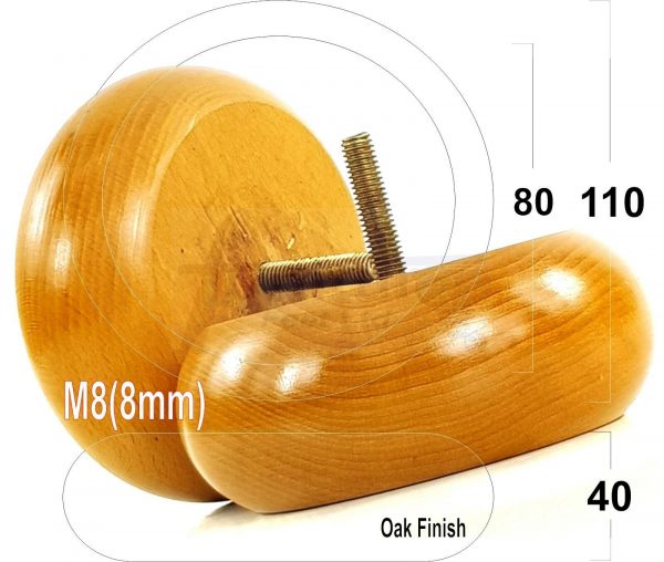 4x WOOD FURNITURE CHAIR LEGS M8(8mm) REPLACEMENT SOFA / SETTEE FEET 40mm HIGH - Image 41