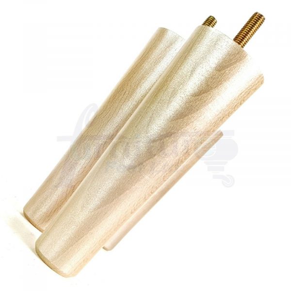 4x WOOD REPLACEMENT FURNITURE CHAIR LEG M10(10mm) TAPERED SETTEE FEET 200mm HIGH - Image 16