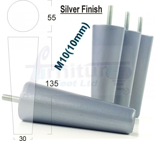 4x WOOD REPLACEMENT FURNITURE CHAIR LEGS M10(10mm) SOFA - SETTEE FEET 135mm HIGH - Image 31