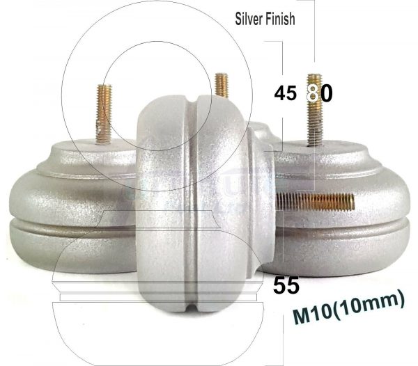 4x WOOD REPLACEMENT FURNITURE CHAIR LEGS M10(10mm) SOFA - SETTEE FEET 55mm HIGH - Image 27