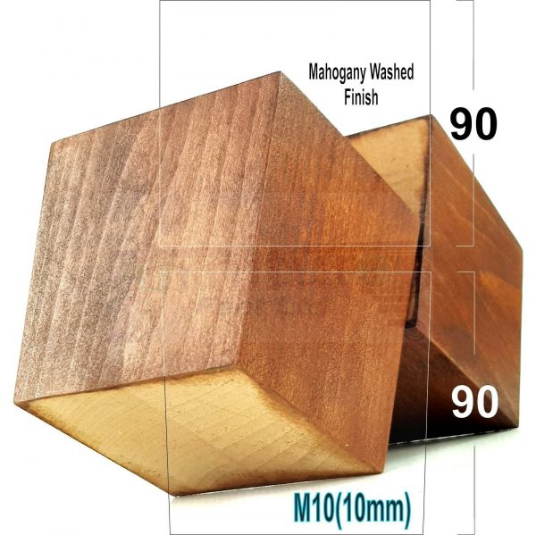4x WOOD REPLACEMENT FURNITURE CHAIR LEGS M10(10mm) SOFA - SETTEE FEET 90mm HIGH - Image 17