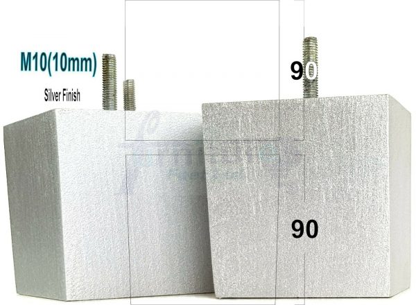 4x WOOD REPLACEMENT FURNITURE CHAIR LEGS M10(10mm) SOFA - SETTEE FEET 90mm HIGH - Image 22