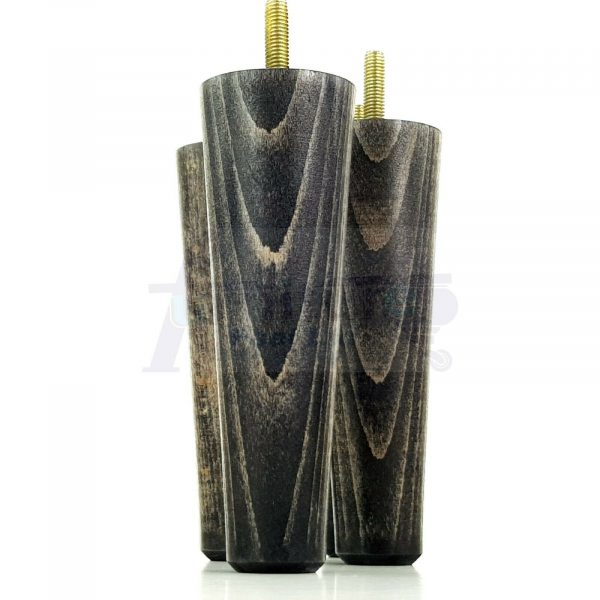 4x WOOD REPLACEMENT FURNITURE CHAIR LEGS M8(8mm) SOFA - SETTEE FEET 125mm HIGH - Image 16