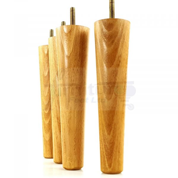 4x WOOD REPLACEMENT FURNITURE CHAIR LEGS M8(8mm) SOFA - SETTEE FEET 220mm HIGH - Image 27