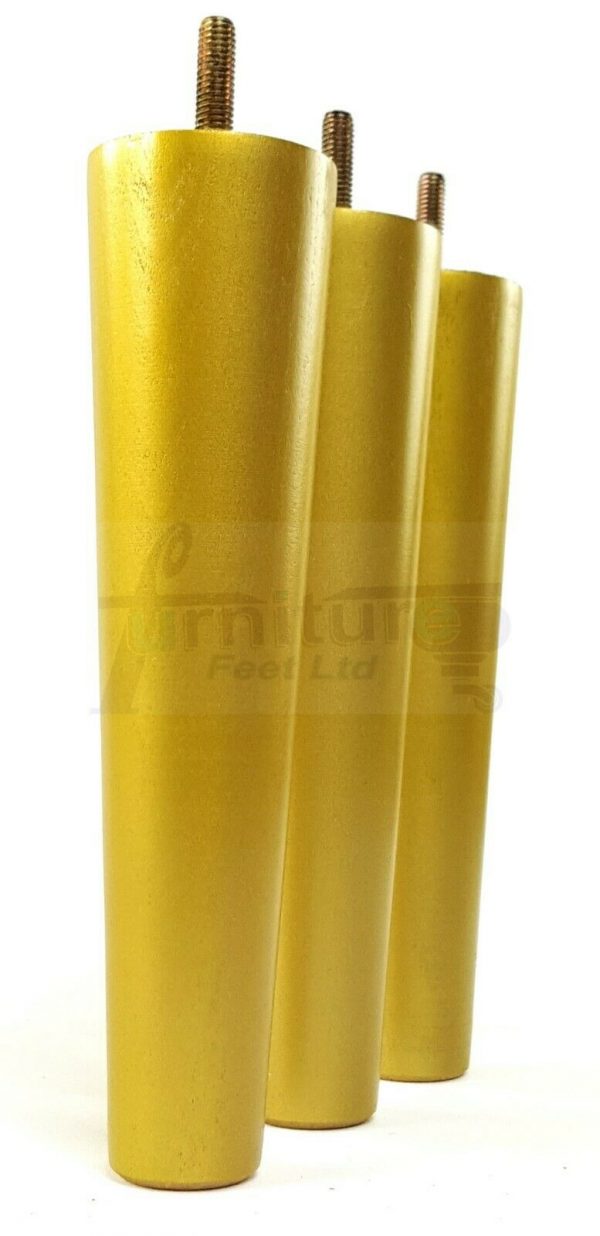 4x WOOD REPLACEMENT FURNITURE CHAIR LEGS M8(8mm) SOFA - SETTEE FEET 240mm HIGH - Image 21