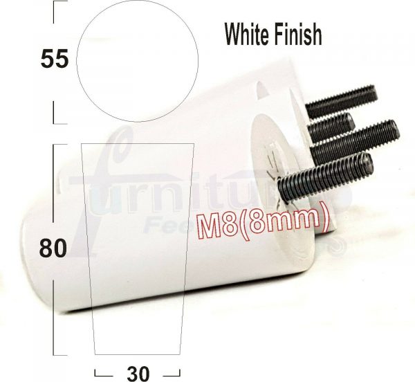 4x WOOD REPLACEMENT FURNITURE CHAIR LEGS M8(8mm) SOFA - SETTEE FEET 80mm HIGH - Image 33