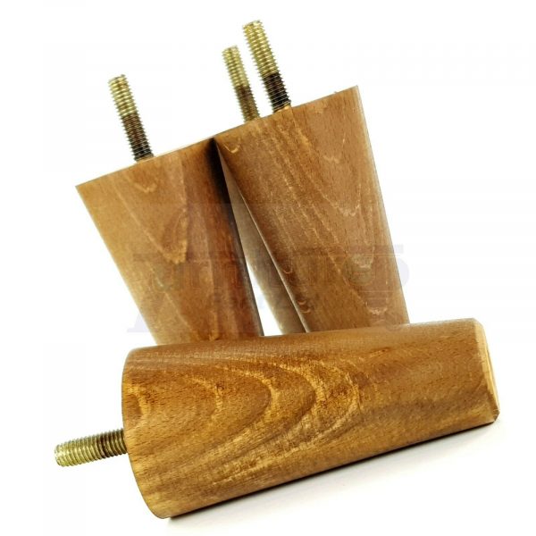 4x WOOD REPLACEMENT FURNITURE CHAIR LEGS M8(8mm) SOFA - SETTEE FEET 80mm HIGH - Image 29