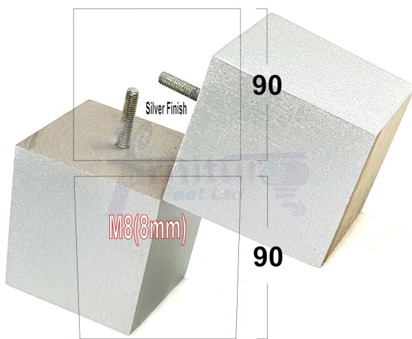 4x WOOD REPLACEMENT FURNITURE CHAIR LEGS M8(8mm) SOFA - SETTEE FEET 90mm HIGH - Image 22