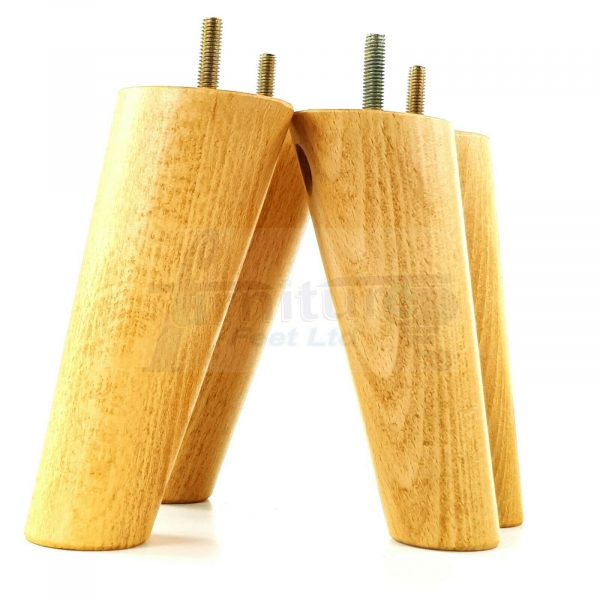 4x WOODEN ANGLED SOFA LEGS 150mm High CHAIR FURNITURE REPLACEMENT FEET M8(8mm) - Image 27