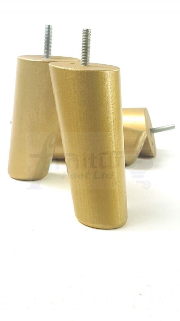 4x WOODEN ANGLED SOFA LEGS 160mm High CHAIR FURNITURE REPLACEMENT FEET M8(8mm) - Image 31