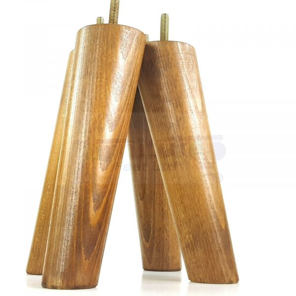 4x WOODEN ANGLED SOFA LEGS 200mm High CHAIR FURNITURE REPLACEMENT FEET M8(8mm) - Image 16