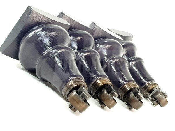 4x Wood Sofa Castor Legs M8 Replacement Chair, Settee Furniture Feet 190mm High - Image 14