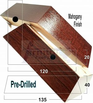 Wood Corner Furniture Feet Mahogany 40mm High Replacement Sofa Legs Self Fixing