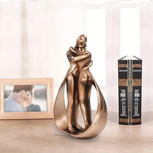 Unique Couple In A Embrace Everlasting Love A Symbol of Connection and Devotion Artistic Figure - Image 3