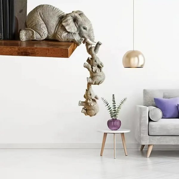 Fun Ceramic Elephant Ornaments Designed to Hang Playfully By Their Trunks From any Surface These Little Guys Bring Instant Humor and Charm - Image 3