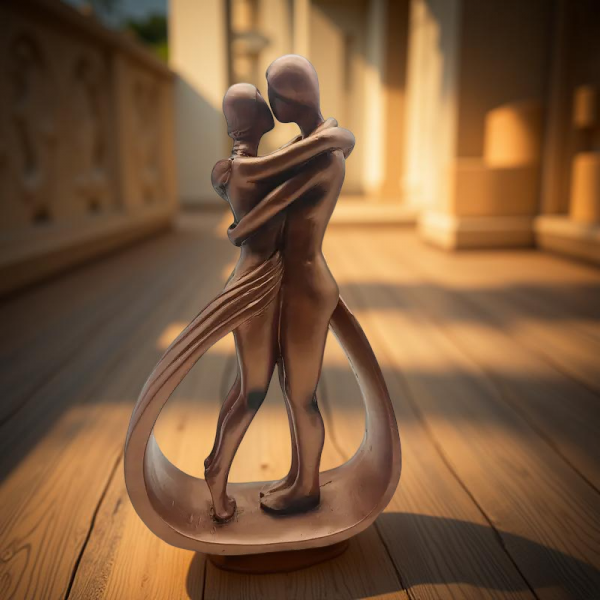 Unique Couple In A Embrace Everlasting Love A Symbol of Connection and Devotion Artistic Figure