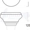 4 Wooden Furniture Sofa Legs & Castors M8(8mm) Replacment Chair Feet 120mm High - Image 11