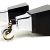 4x Block Wood With Chrome Castor Furniture Chair Settee Legs M8 Sofa Feet 150mm - Image 10