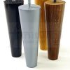 4x WOOD REPLACEMENT FURNITURE CHAIR LEG M10(10mm) TAPERED SETTEE FEET 150mm HIGH - Image 5