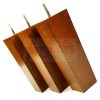 Square Wood Legs Replacement Furniture Feet 100 - 240mm High M8 Dark Oak - Image 4