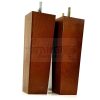 Square Wood Legs Replacement Furniture Feet 100 - 240mm High M8 Dark Oak - Image 7