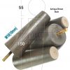 4x WOOD REPLACEMENT FURNITURE CHAIR LEG M10(10mm) TAPERED SETTEE FEET 150mm HIGH - Image 12