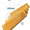 4x WOOD REPLACEMENT FURNITURE CHAIR LEG M10(10mm) TAPERED SETTEE FEET 150mm HIGH - Image 26