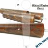 4x WOOD REPLACEMENT FURNITURE CHAIR LEG M10(10mm) TAPERED SETTEE FEET 150mm HIGH - Image 18