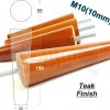 4x WOOD REPLACEMENT FURNITURE CHAIR LEG M10(10mm) TAPERED SETTEE FEET 150mm HIGH - Image 31