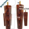 4x WOOD REPLACEMENT FURNITURE CHAIR LEG M10(10mm) TAPERED SETTEE FEET 150mm HIGH - Image 22