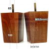 Square Wood Legs Replacement Furniture Feet 100 - 240mm High M8 Dark Oak - Image 10