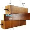 Square Wood Legs Replacement Furniture Feet 100 - 240mm High M8 Dark Oak - Image 15