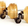 4  Wood Feet Natural Turned Furniture Antique Castor Leg Chair Stool Sofas M8 - Image 3