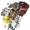 4x WOOD FURNITURE LEGS M8 REPLACEMENT CHROME CAULDRON CASTOR FEET 165mm HIGH