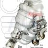 4x WOOD FURNITURE LEGS M8 REPLACEMENT CHROME CAULDRON CASTOR FEET 165mm HIGH - Image 33