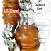 4x WOOD FURNITURE LEGS M8 REPLACEMENT CHROME CAULDRON CASTOR FEET 165mm HIGH - Image 20