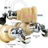 4x WOOD FURNITURE LEGS M8 REPLACEMENT CHROME CAULDRON CASTOR FEET 165mm HIGH - Image 34