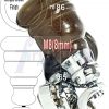 4x WOOD FURNITURE LEGS M8 REPLACEMENT CHROME CAULDRON CASTOR FEET 165mm HIGH - Image 14