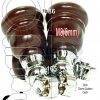 4x WOOD FURNITURE LEGS M8 REPLACEMENT CHROME CAULDRON CASTOR FEET 165mm HIGH - Image 38