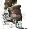 4x WOOD FURNITURE LEGS M8 REPLACEMENT CHROME CAULDRON CASTOR FEET 165mm HIGH - Image 15
