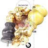 4 Castor Wood Furniture Sofa Legs M8 Replacment Chairs Settees Feet 150mm High