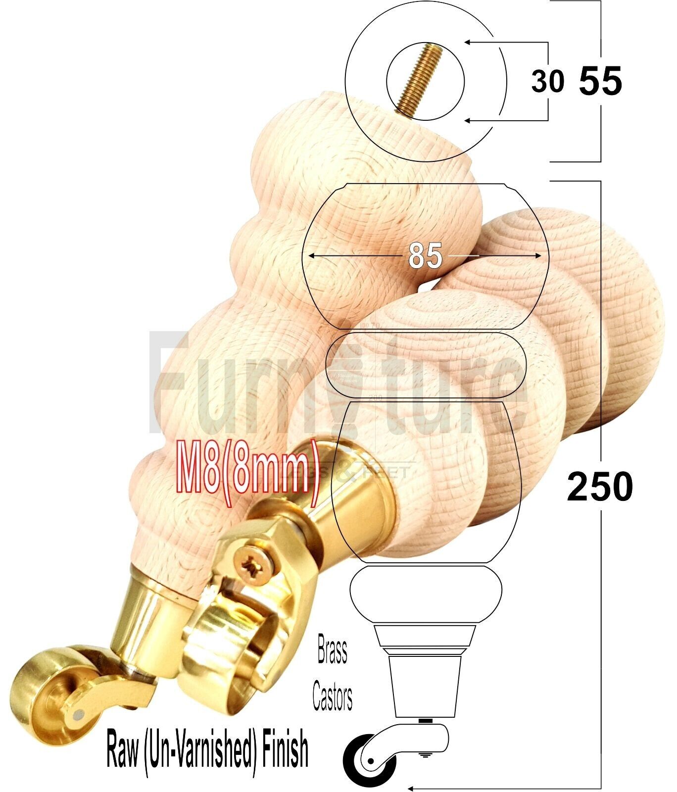Wheel sales sofa legs