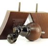 4x Solid Wood Furniture Chair Settee Leg M8 Sofa Feet 2x With Castors 118mm High - Image 6