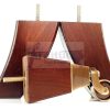 2x Cuved Wood Furniture Chair Legs & 2x Brass Castor Sofa Settee Feet 150mm High - Image 7