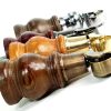 4 Turned Wood Castor Legs 150mm High Chair Beds Sofa Furniture Feet Dark Oak M8 - Image 13